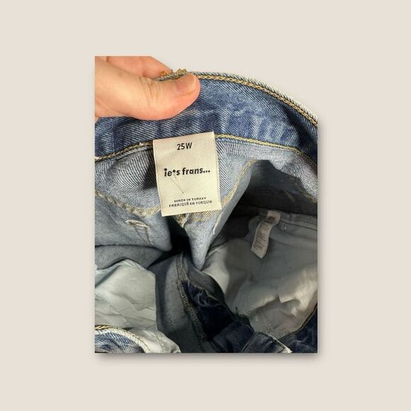 Iets Frans Monogram High Waist Jeans Size 25 NWOT - Picture 7 of 8